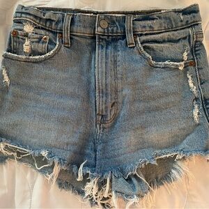 Distressed Denim Women Shorts